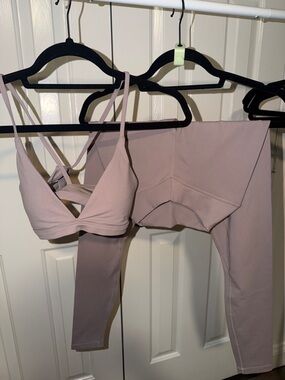 CSB Mauve Bralette and Legging Set - Womens Intimates & Sleepwear
